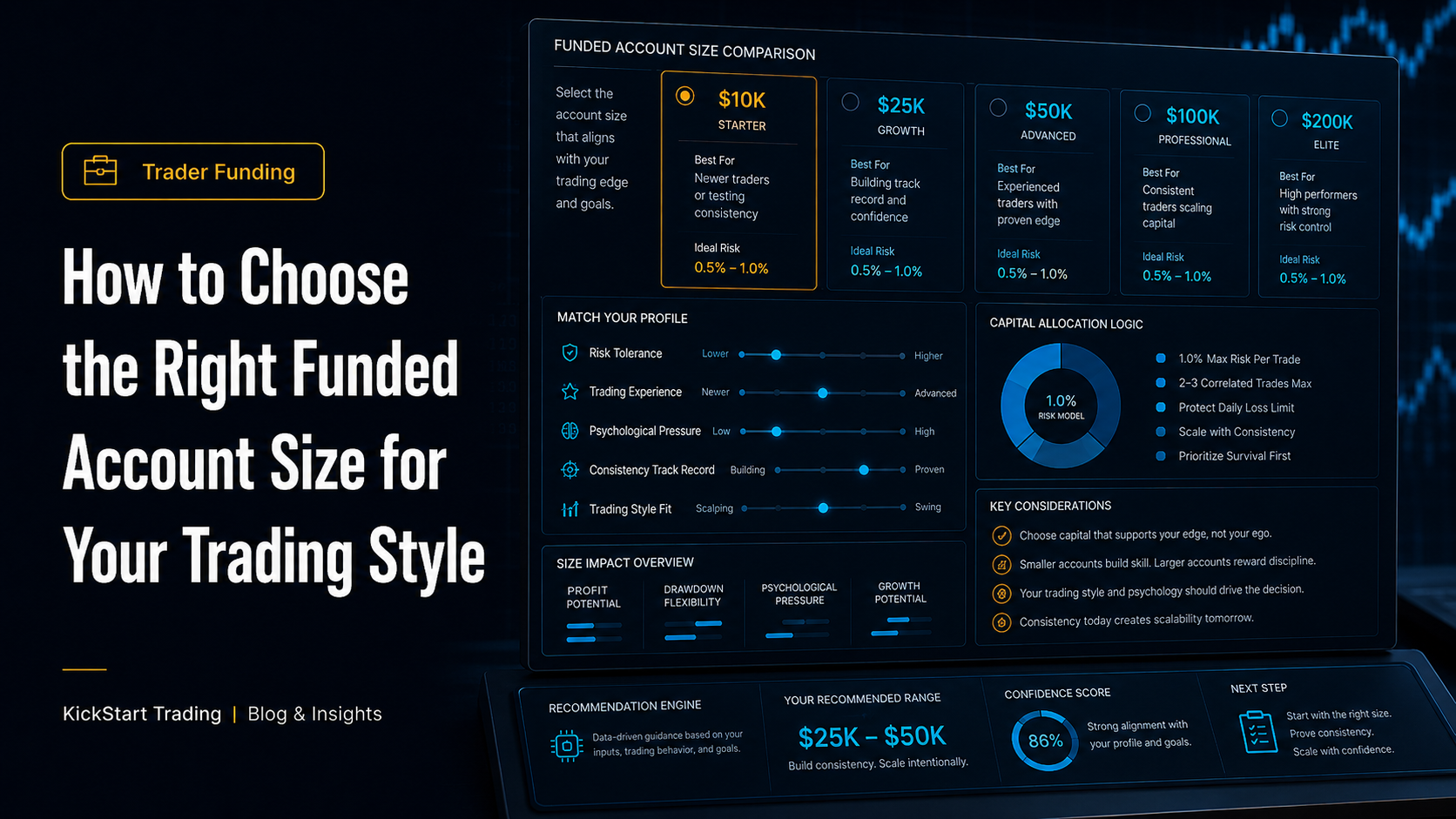 How to Choose the Right Funded Account Size for Your Trading Style